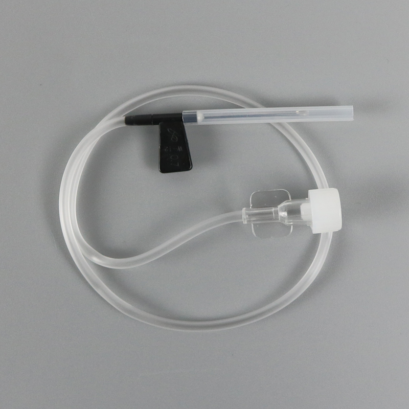 洪达 静脉输液针 一次性医用吊针点滴输液器针头 头皮针 7 0.7mm(黑)